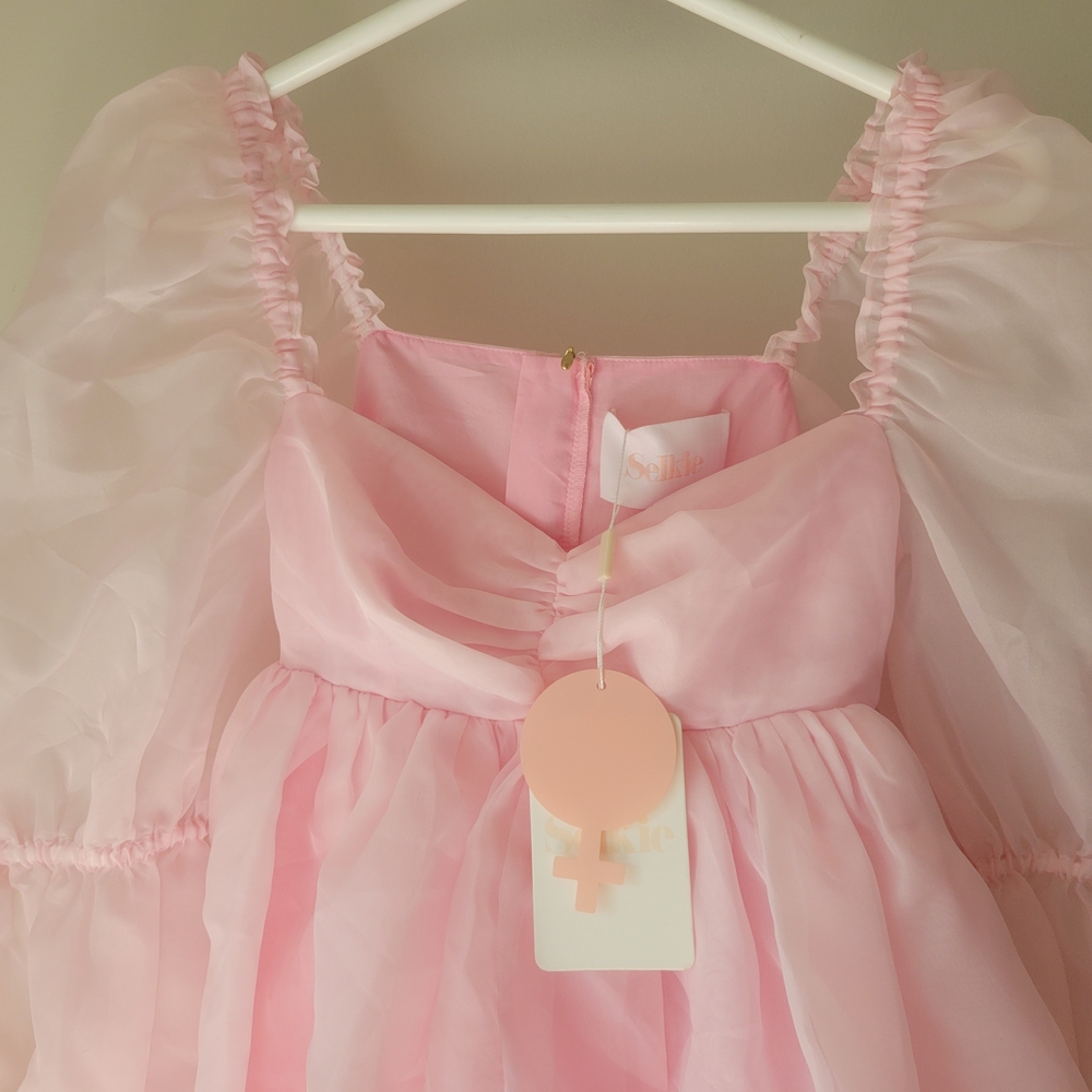 Selkie Dreamy Pink Long Sleeve Dress